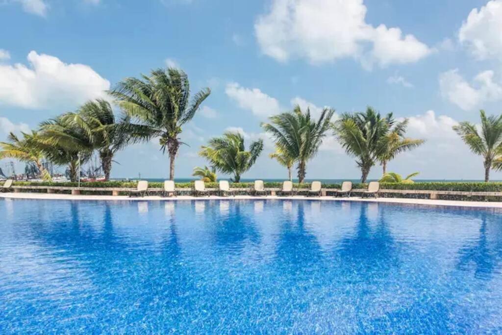 Reef Beachfront 3Bdr Apartment By Casa Paraiso Cancún Eksteriør bilde